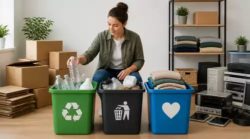 Sorting Items for Rubbish Removal